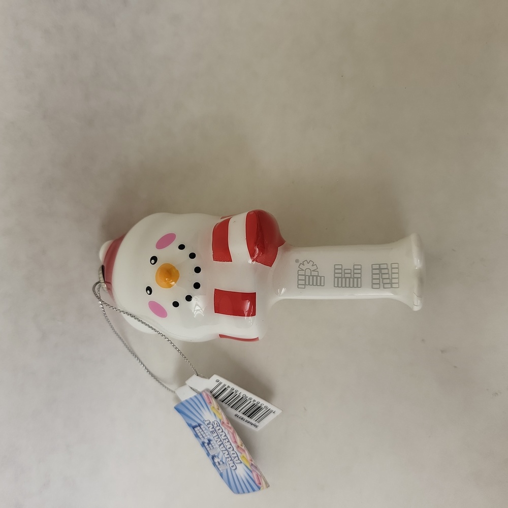 Pez Christmas Snowman Ornament